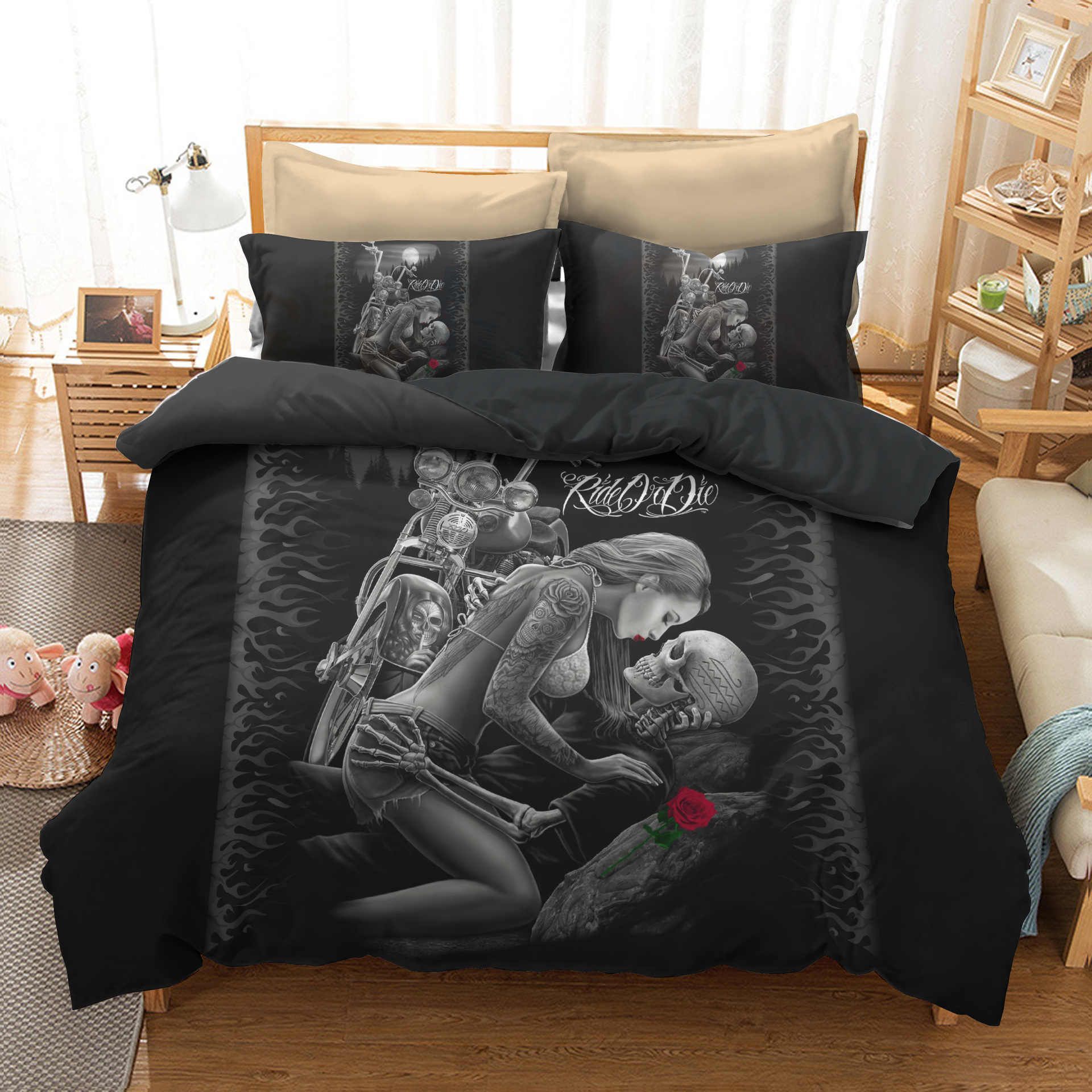 Motorcycle Bedding Set