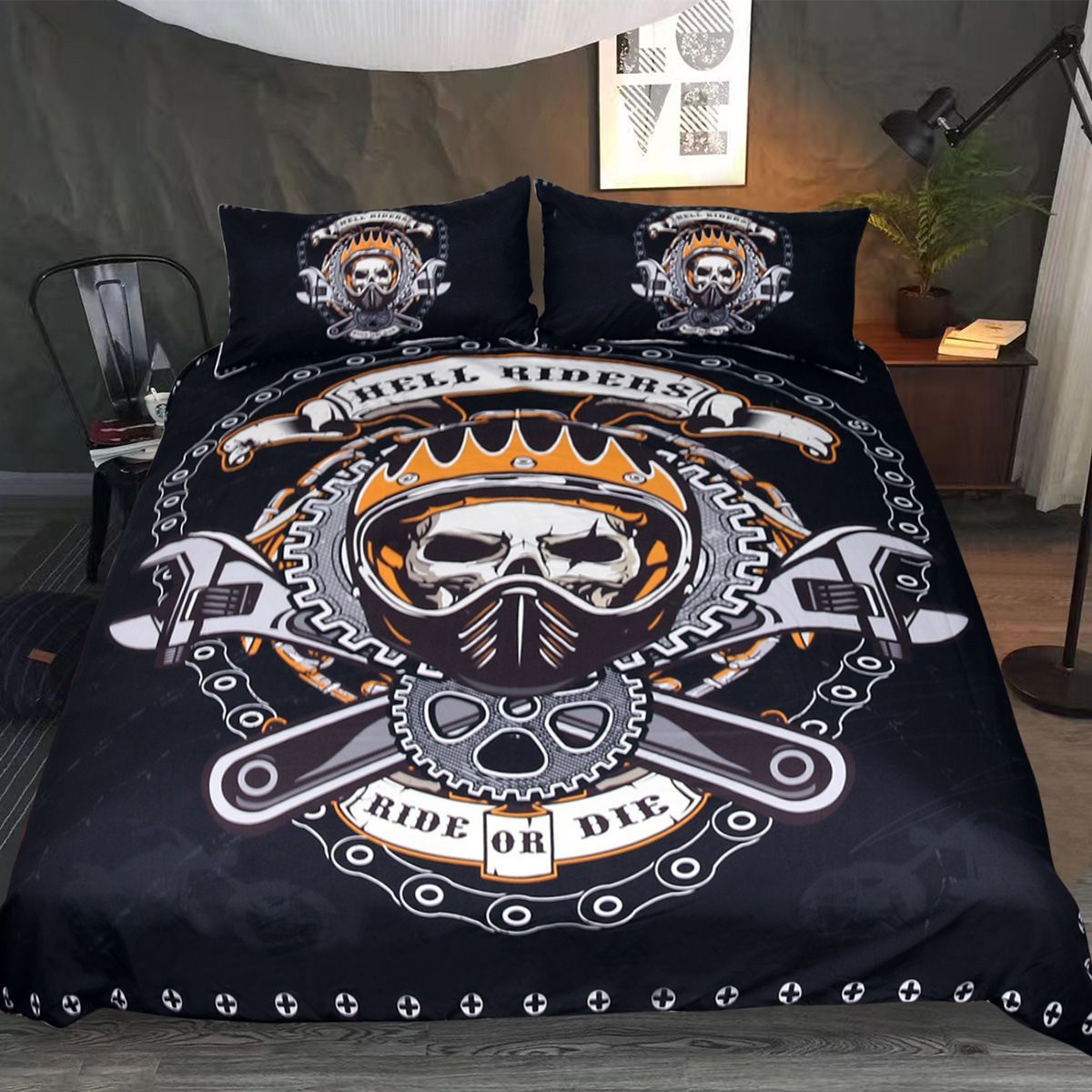Motorcycle Bedding Set
