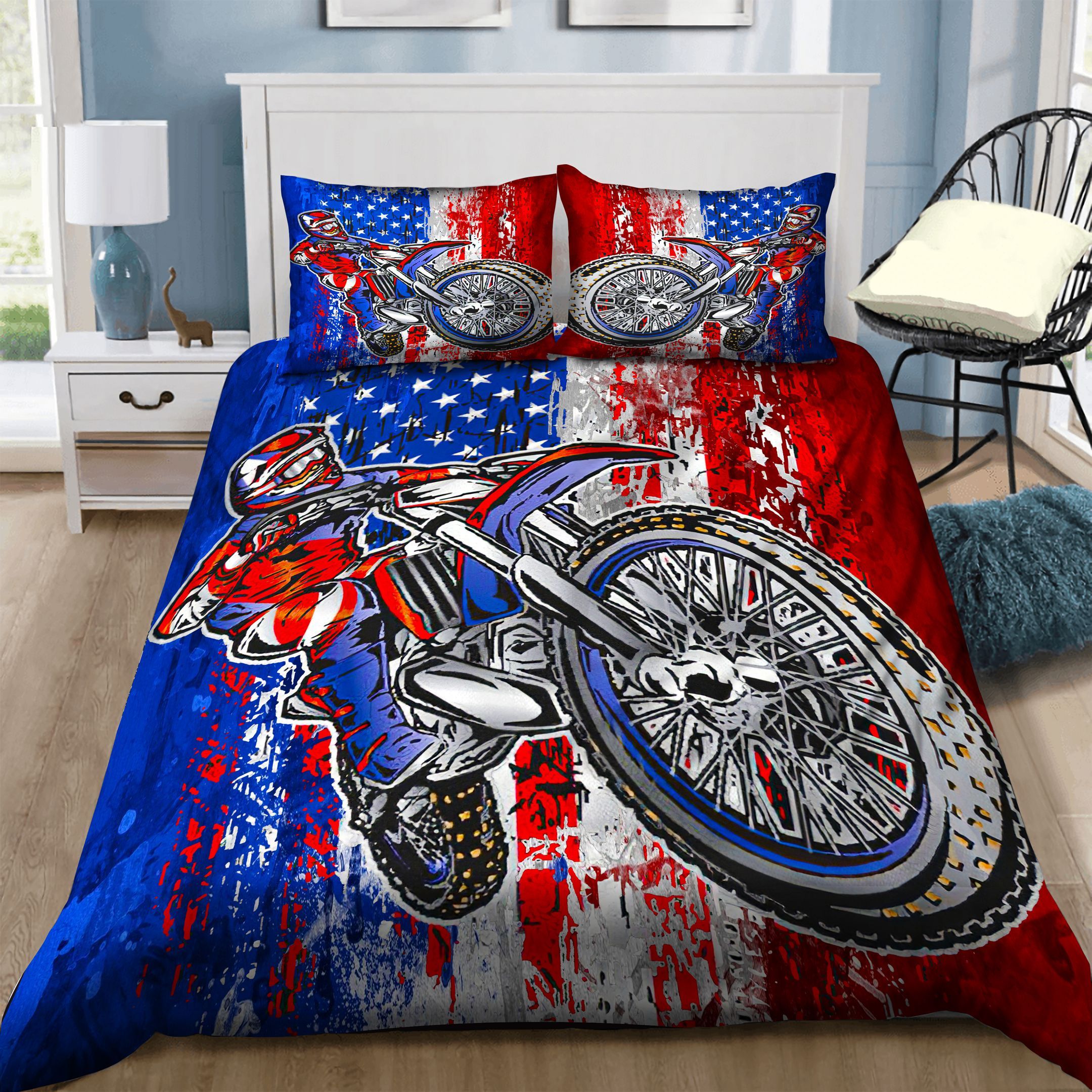 Motorcycle Bedding Set