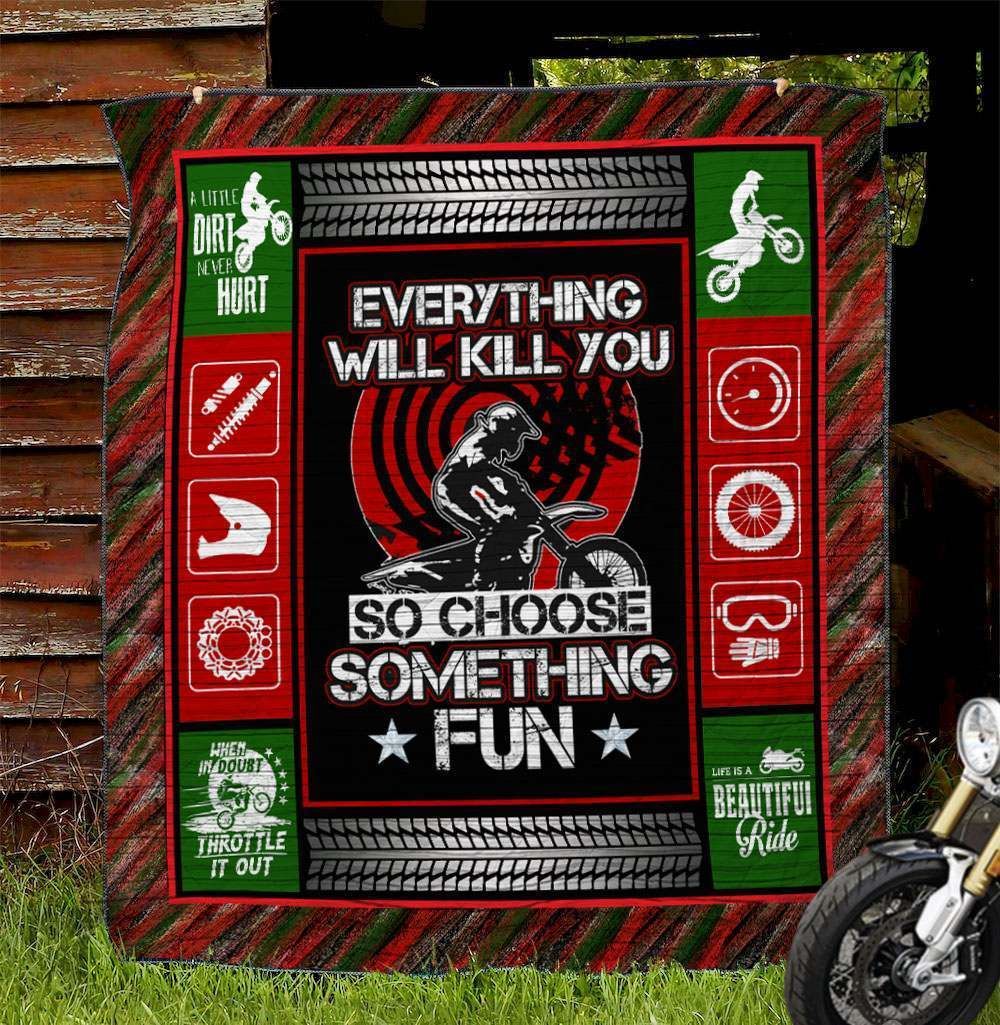 Motorcycle BI280642B TBG Quilt Blanket