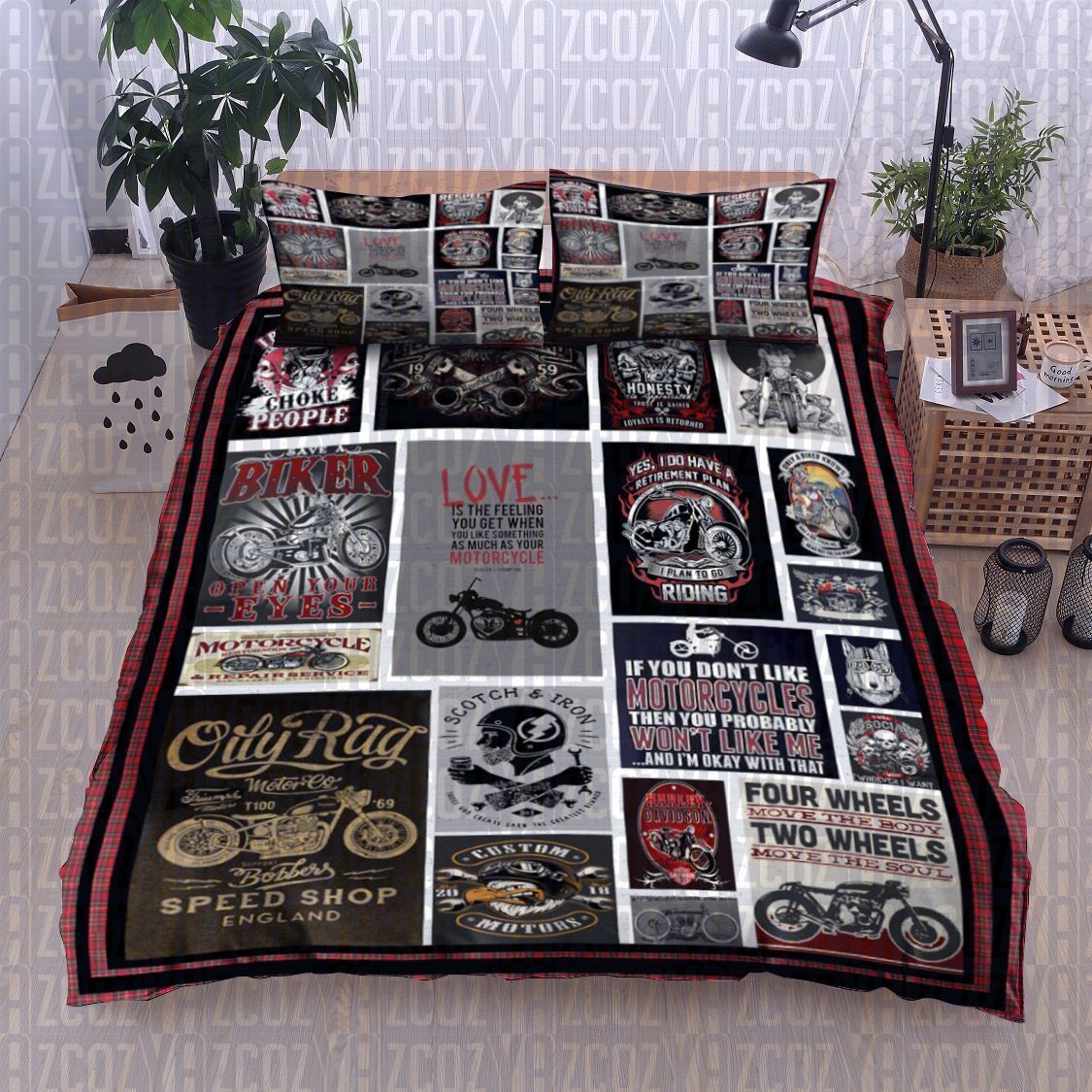 Motorcycle Bedding Set