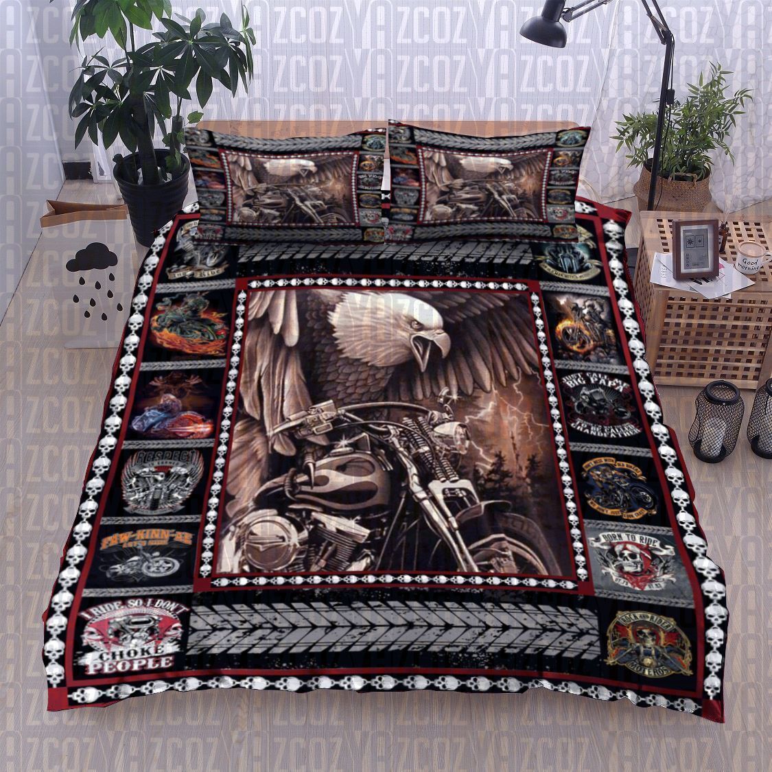 Motorcycle Bedding Set
