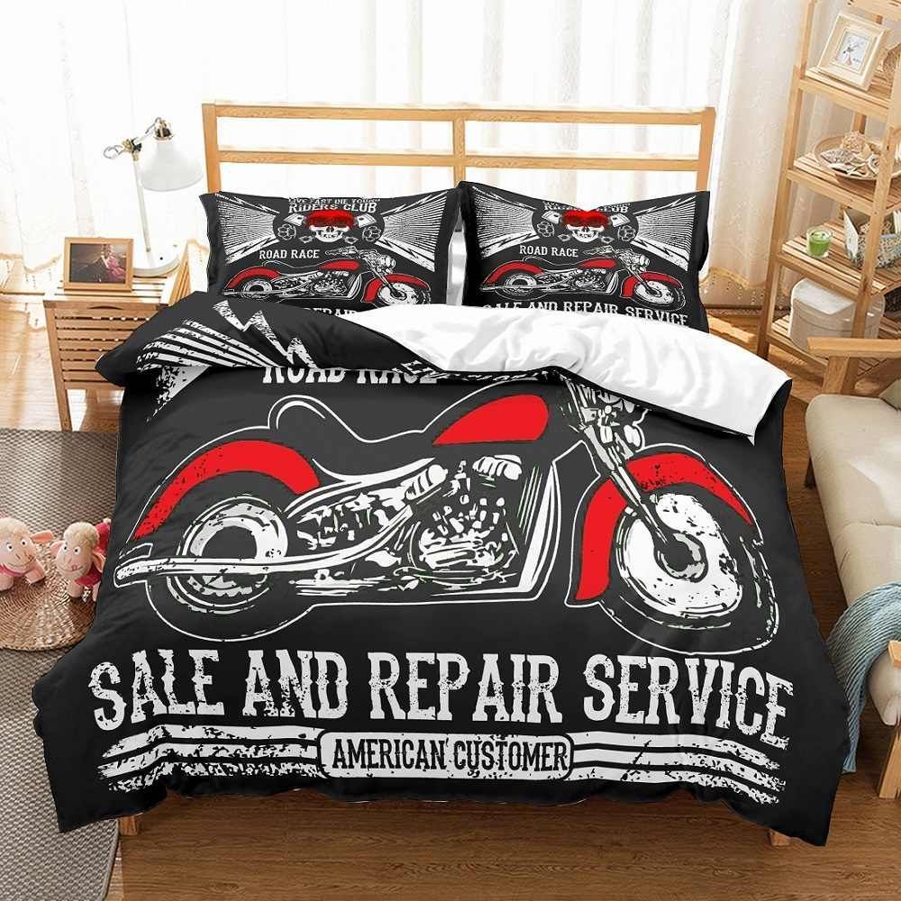 Motorcycle Bedding Set