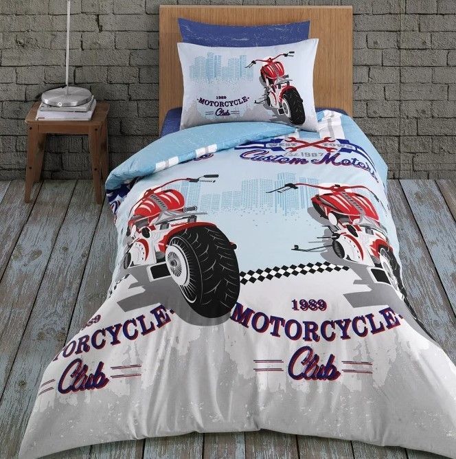 Motorcycle Club Bedding Set