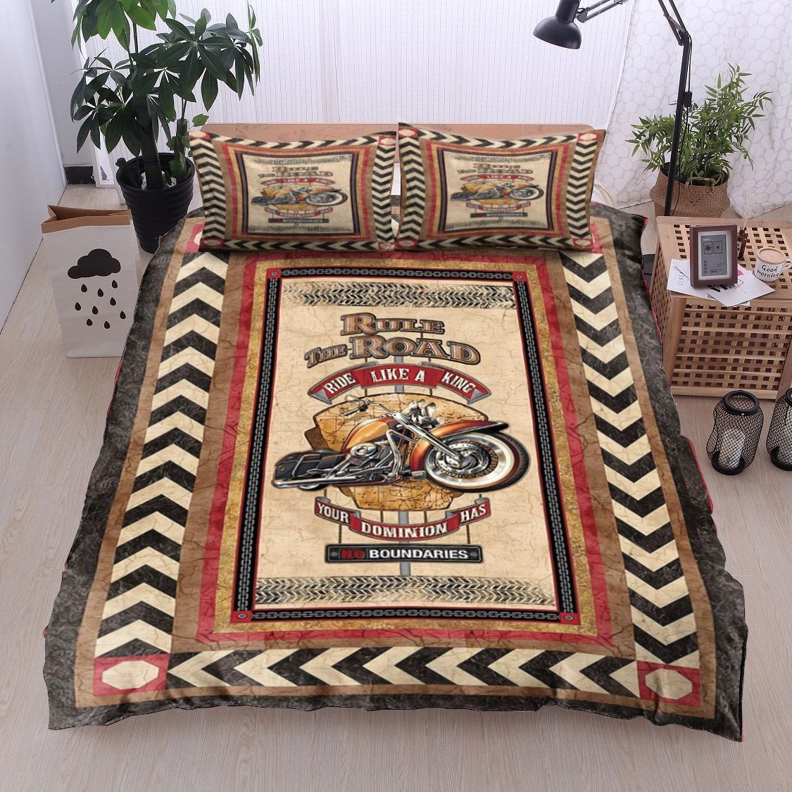 Motorcycle Bedding Set