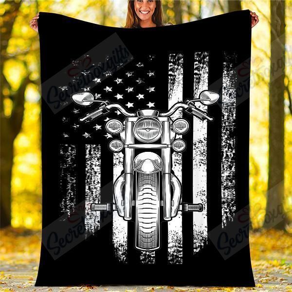 Motorcycle Fleece Blanket