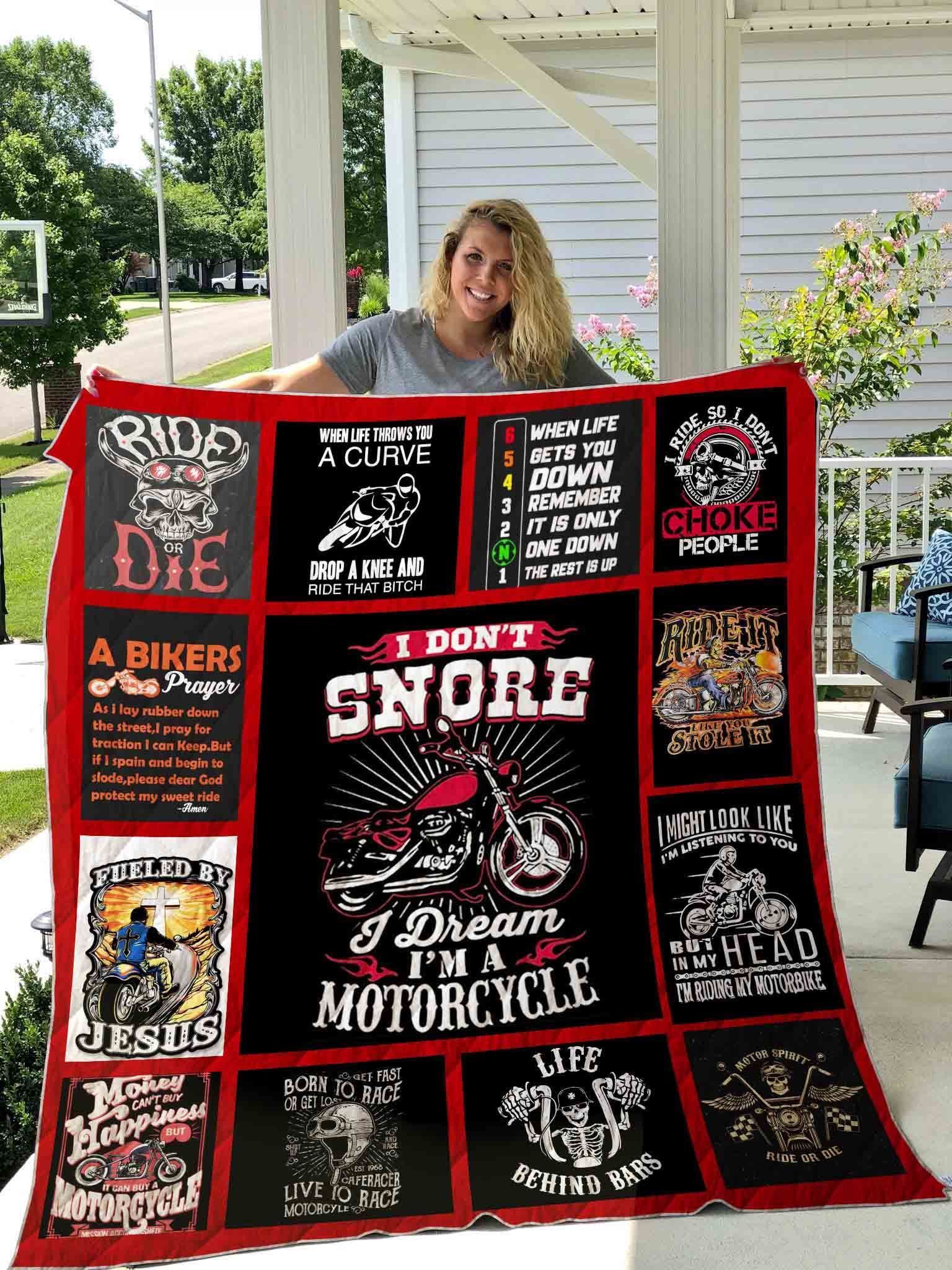 Motorcycle GS-CL-DT2706 Quilt Blanket