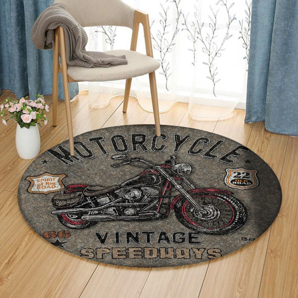 Motorcycle Round Carpet