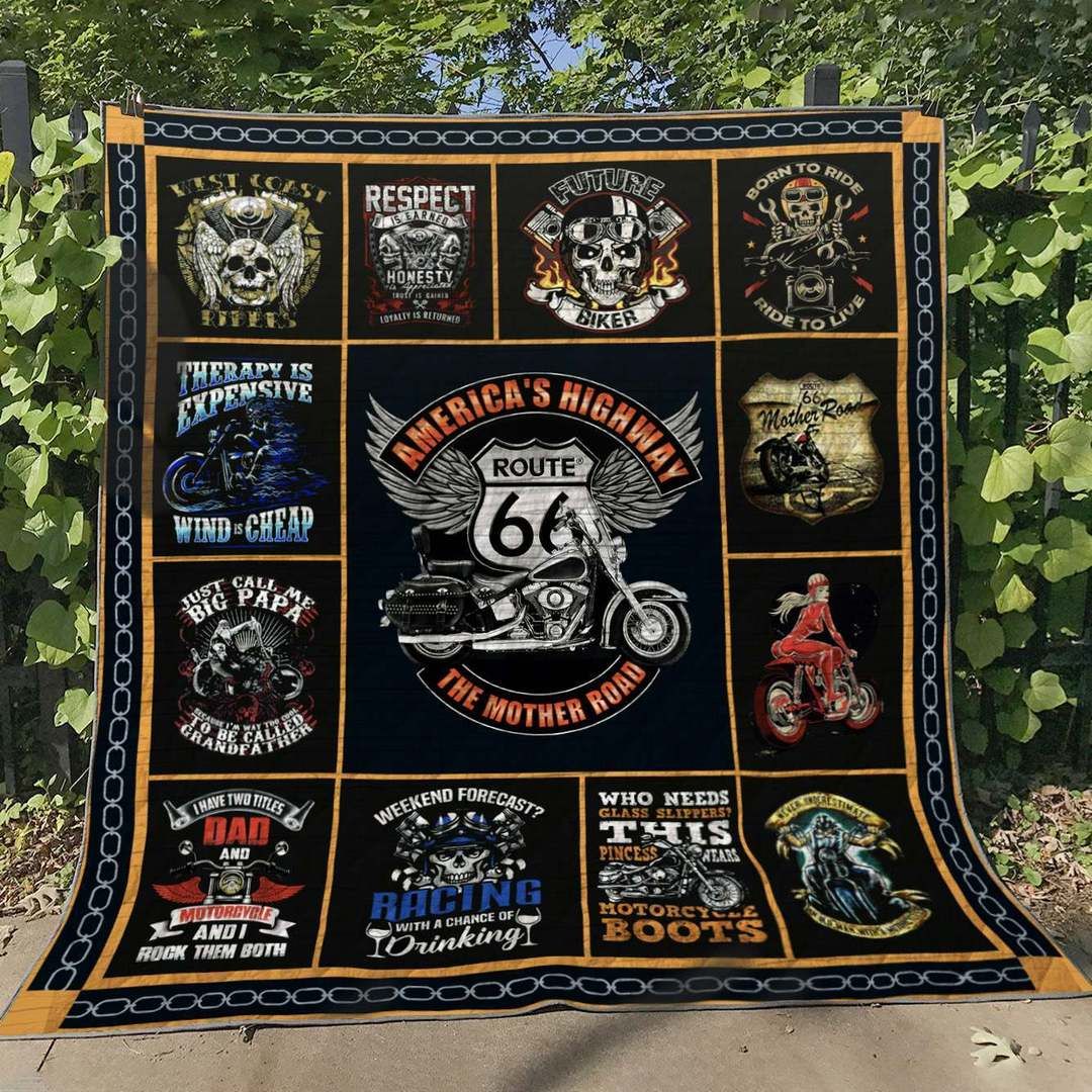 Motorcycle HN280519 Quilt Blanket