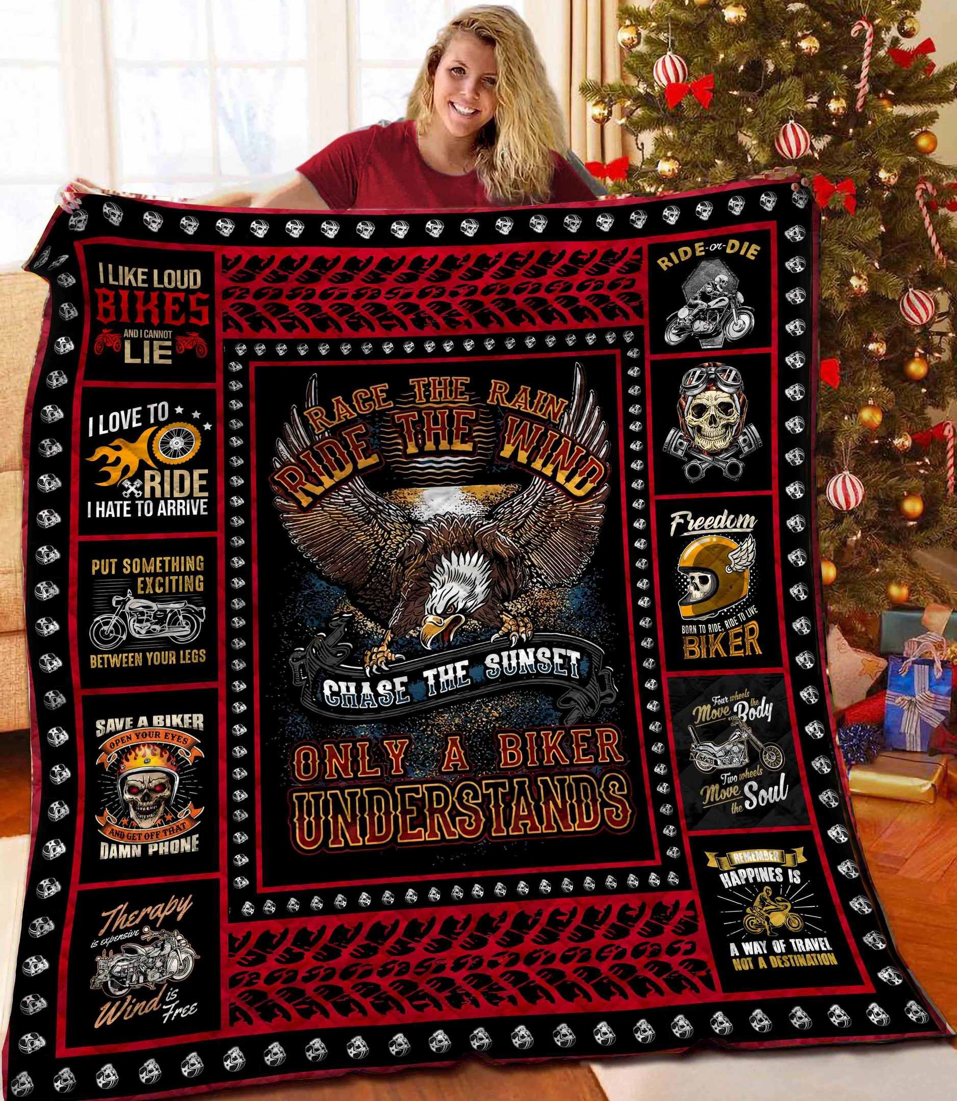 Motorcycle Quilt Blanket BBB241007HT