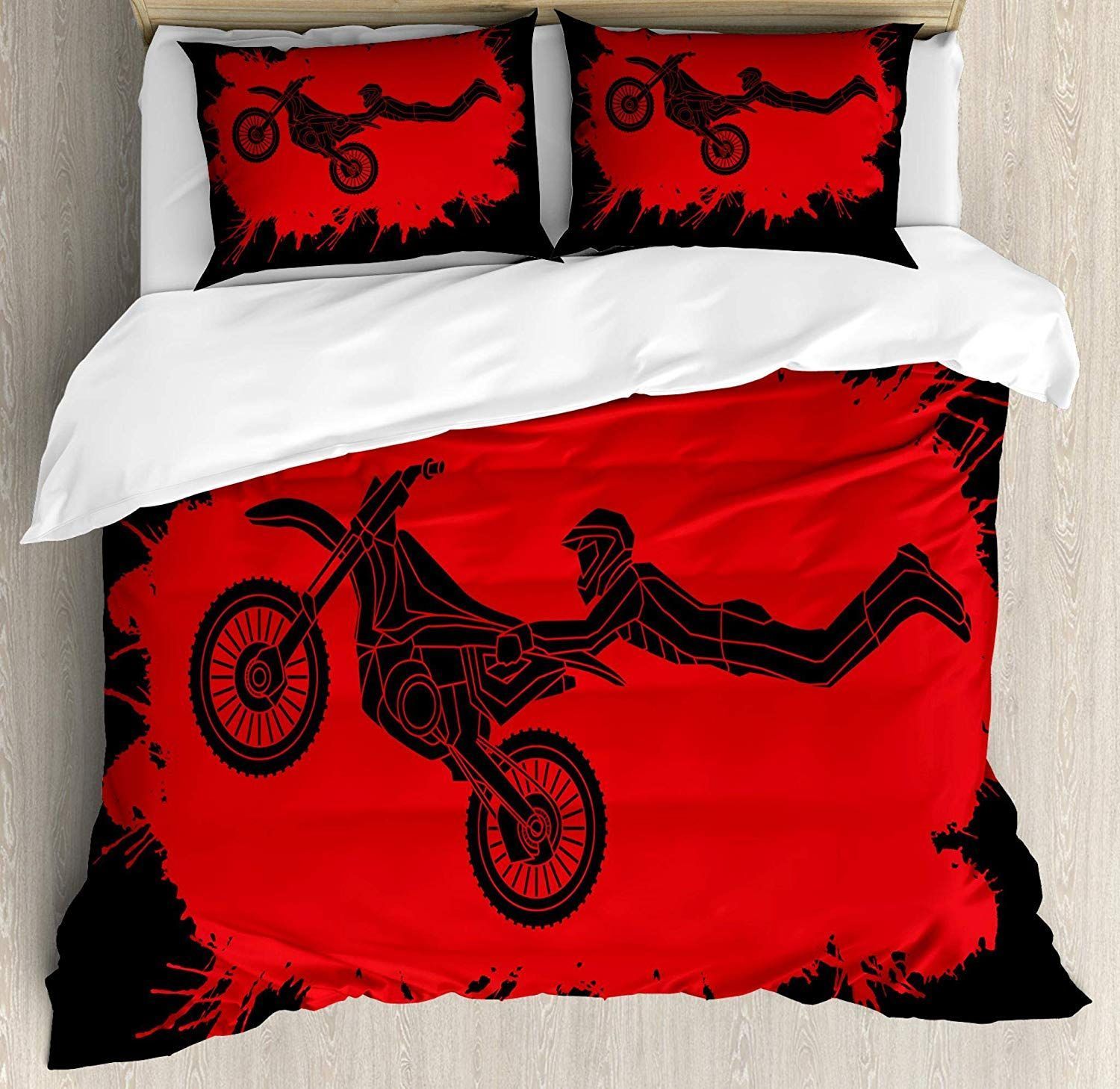 Motorcycle Racing Bedding Set