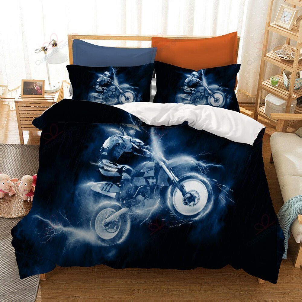 Motorcycle Smoke Bedding Set