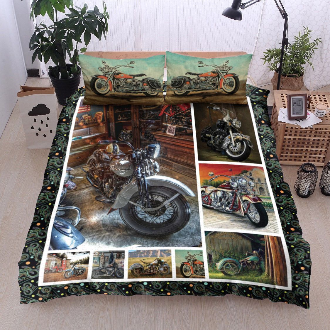 Motorcycle Bedding Set