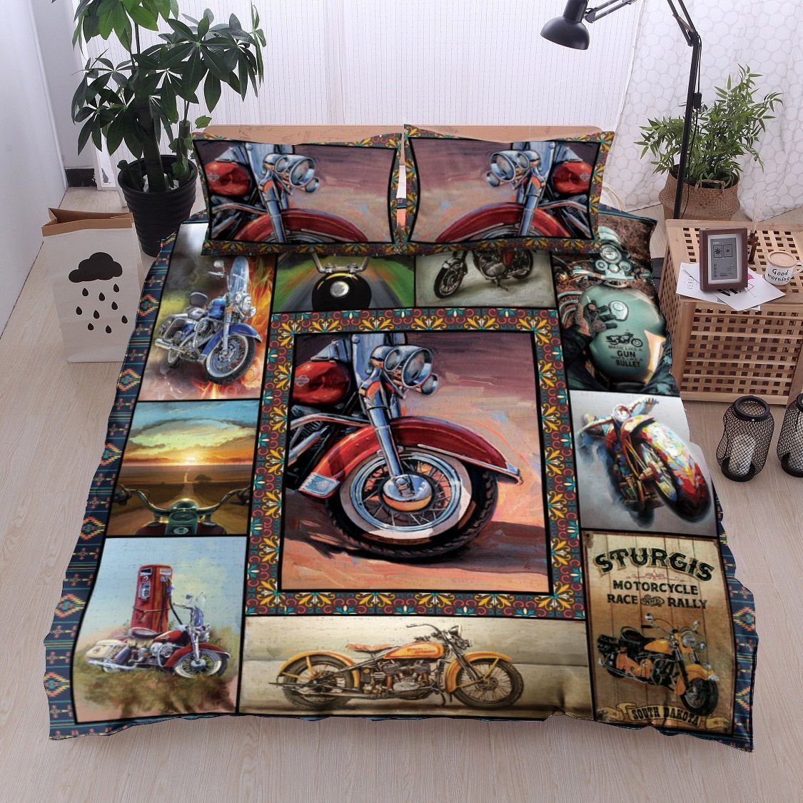 Motorcycle Bedding Set