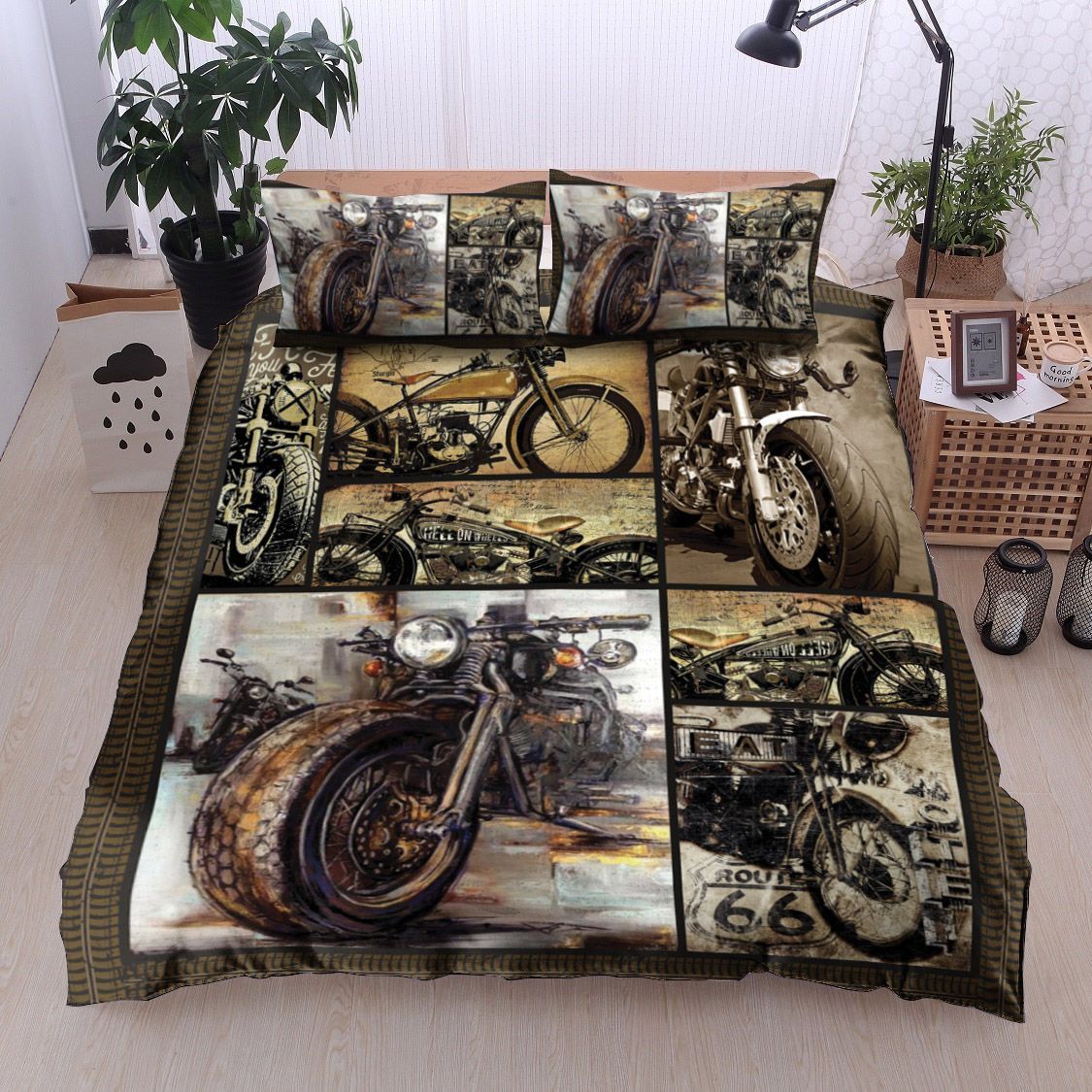 Motorcycle Bedding Set