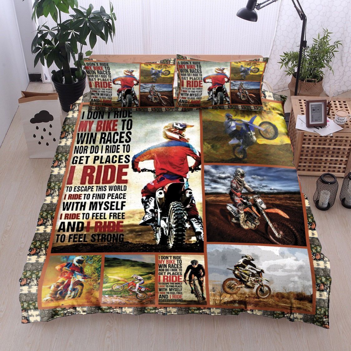 Motorcycle Bedding Set