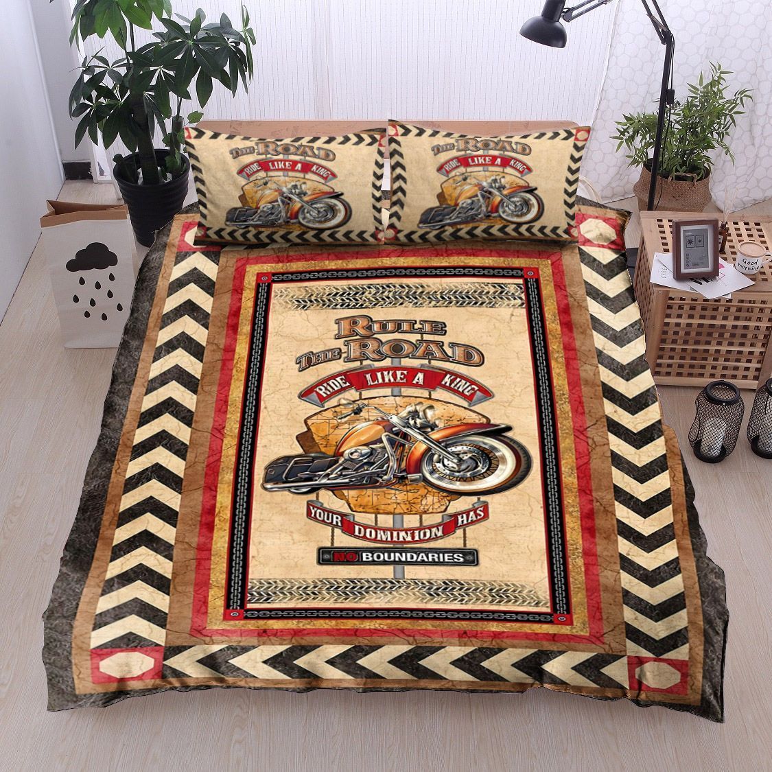 Motorcycle Bedding Set