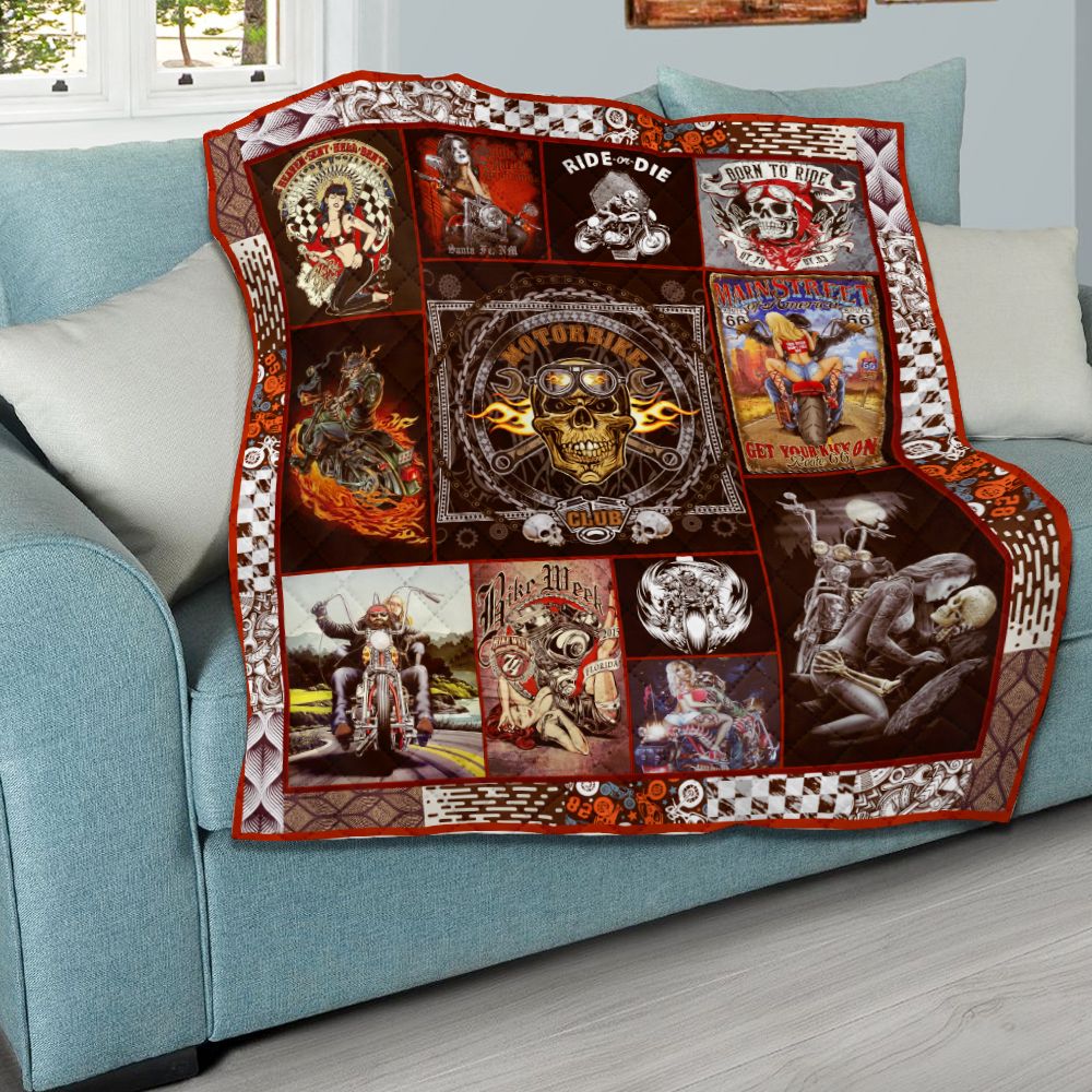 Motorcycles Racer Quilt Blanket Bb Dhc1312447Dd