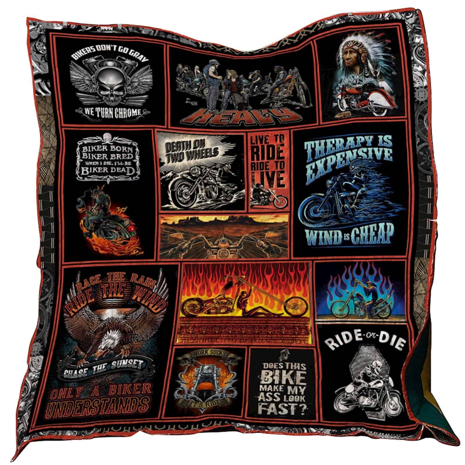 Motorcycles Washable Quilt Blanket 2612 01 Dhc1312441Dd