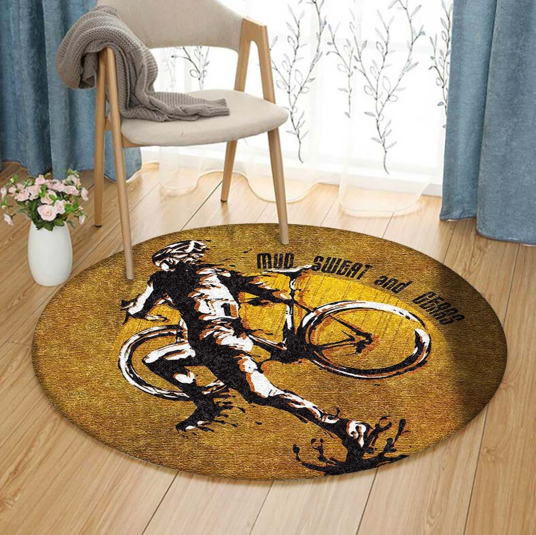 Mountain Bike Round Carpet