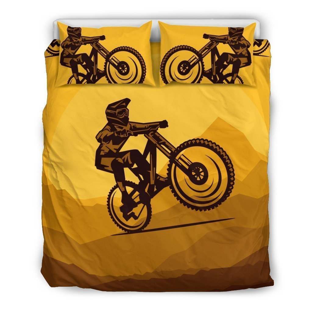 Mountain Bike Print Bedding Set