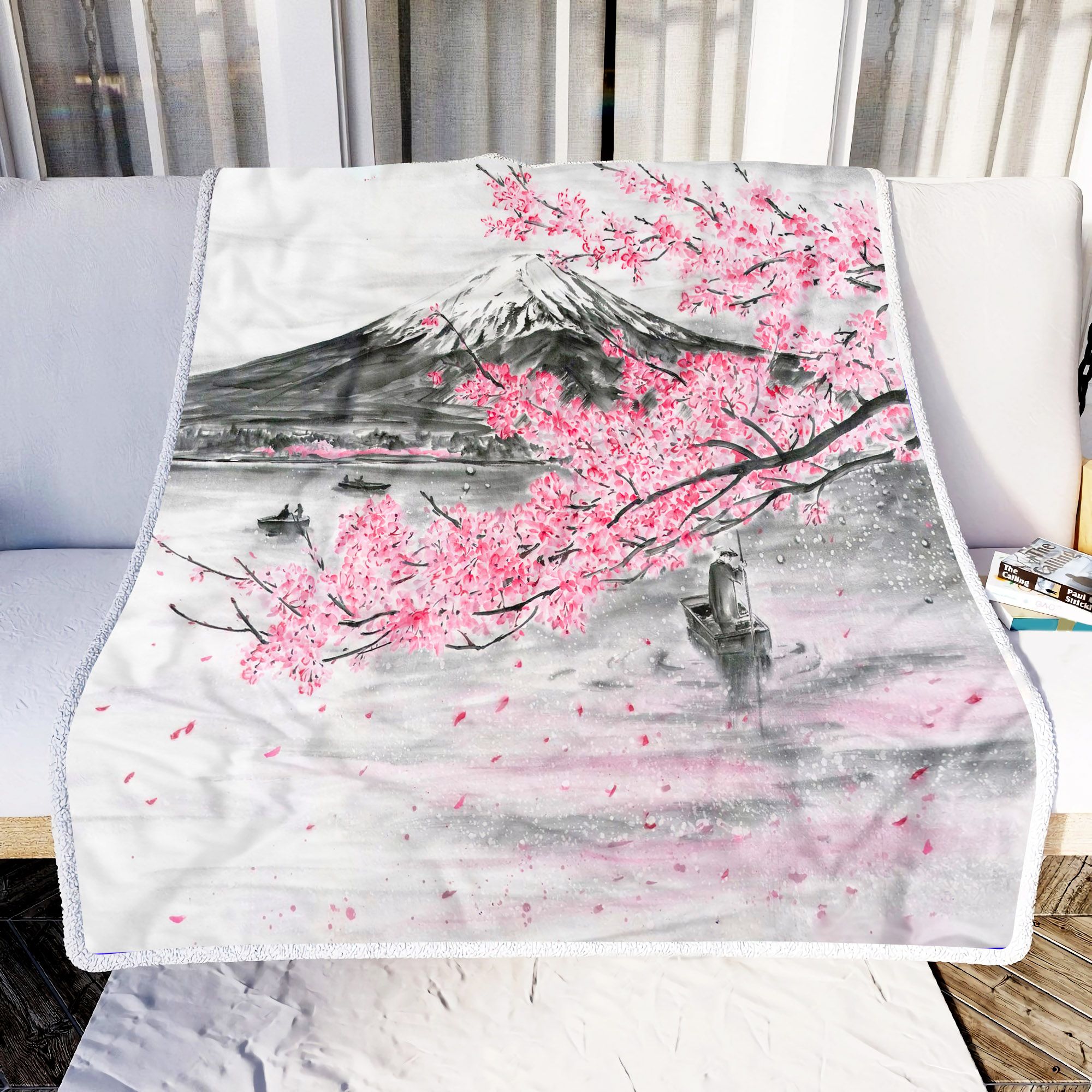 Mountain In Spring Fleece Blanket