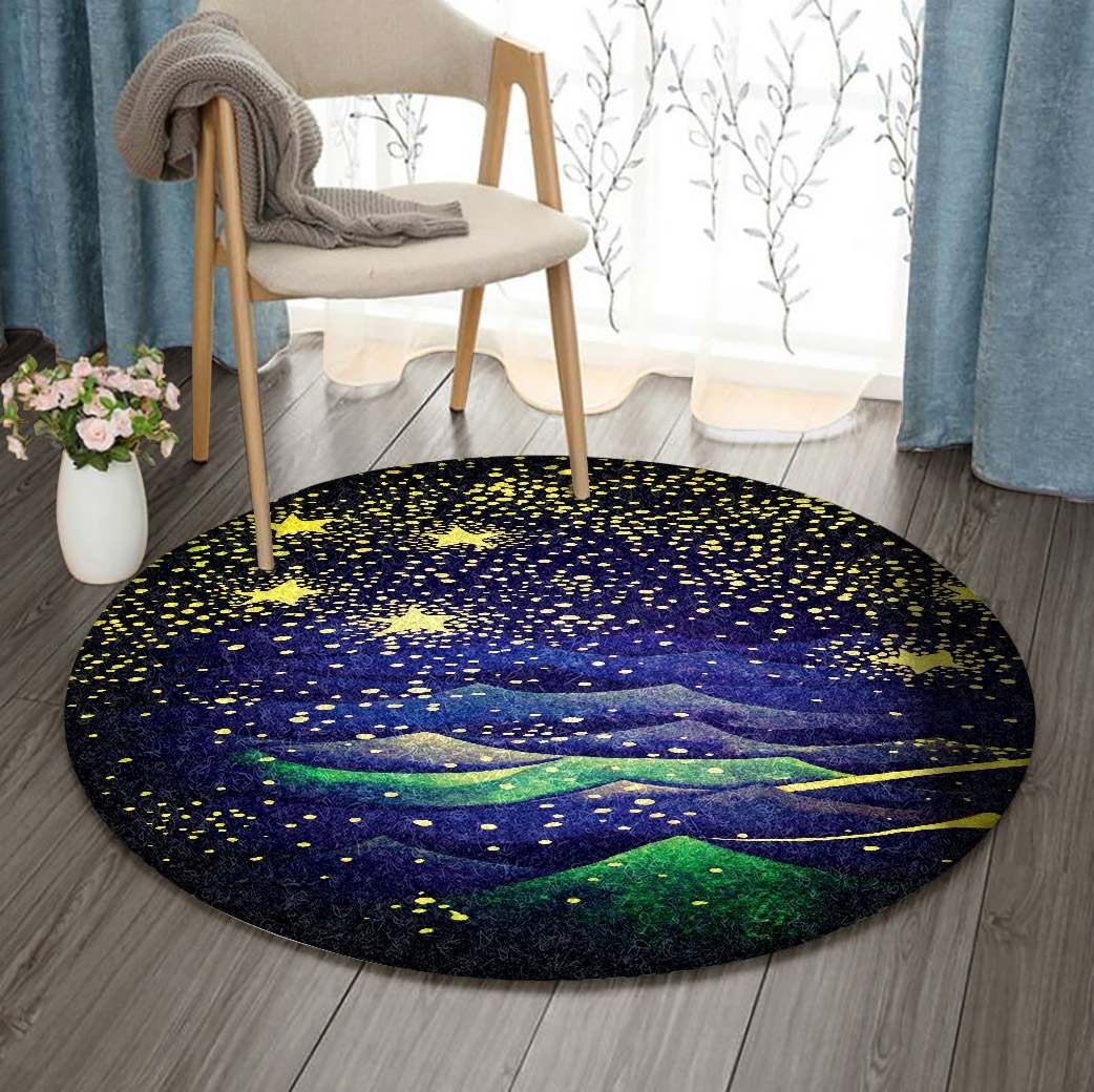 Mountain Star Round Carpet
