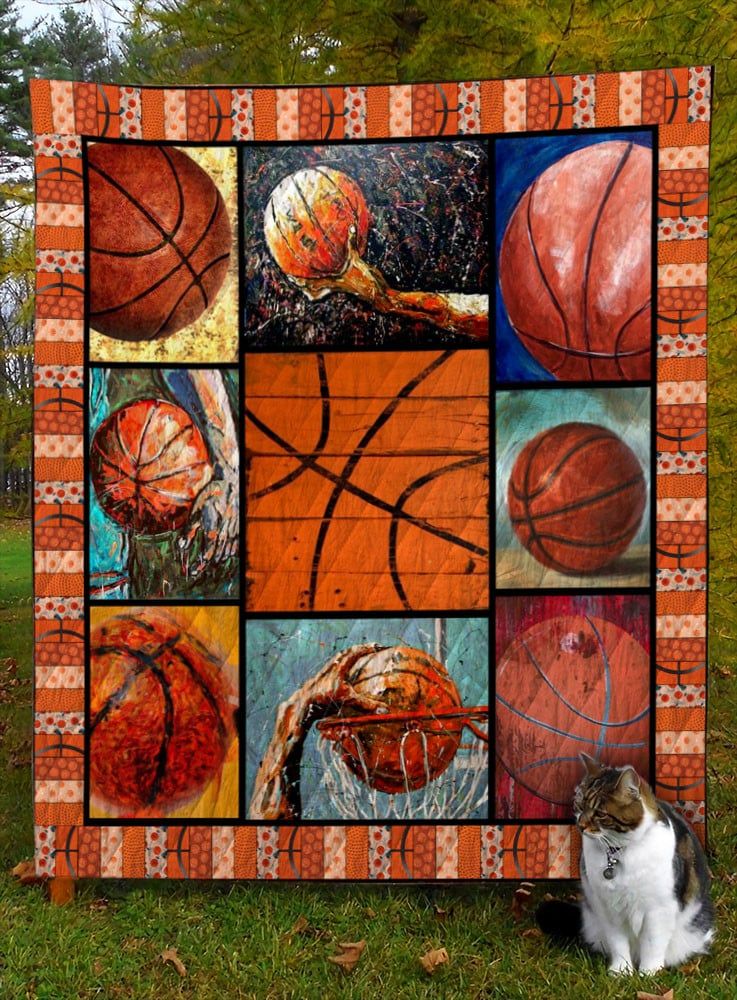 Mp0111 Basketball Basketball Balls Quilt Dhc16124119Dd