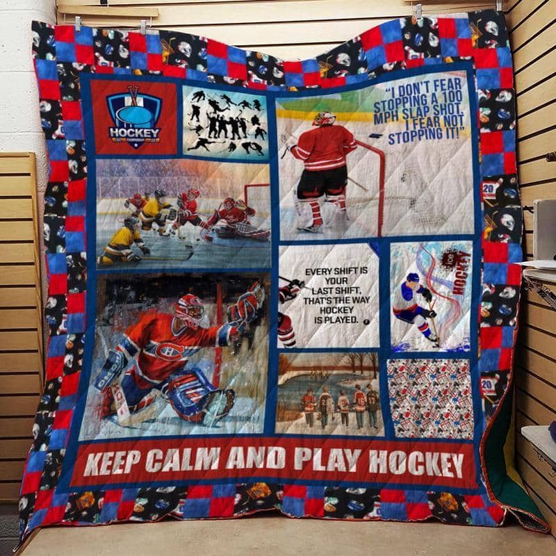 Mp0111 Hockey I Dont Fear Quilt Dhc16124126Dd