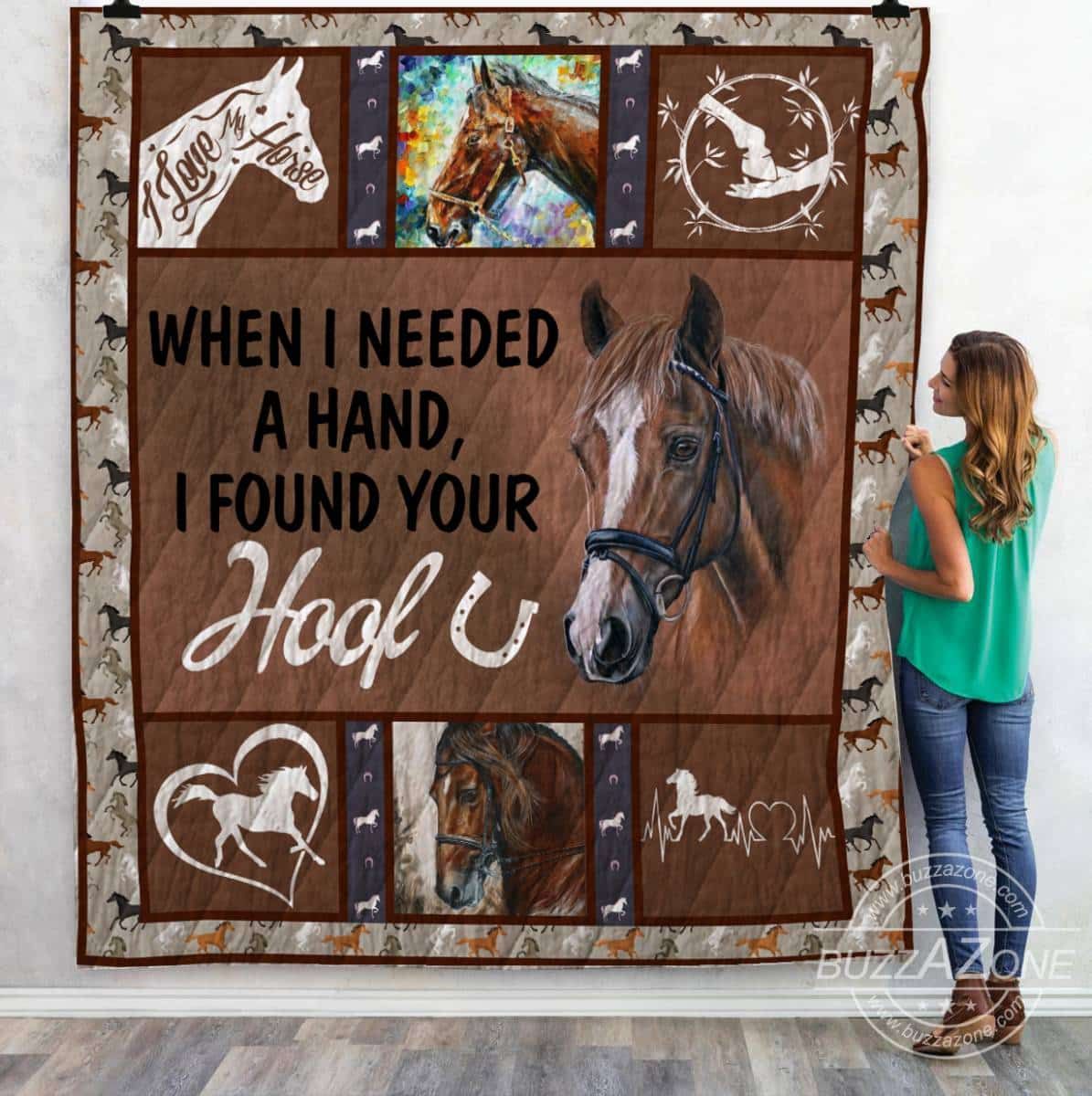 Mp0111 Horse Found Your Woof Quilt Dhc16124132Dd