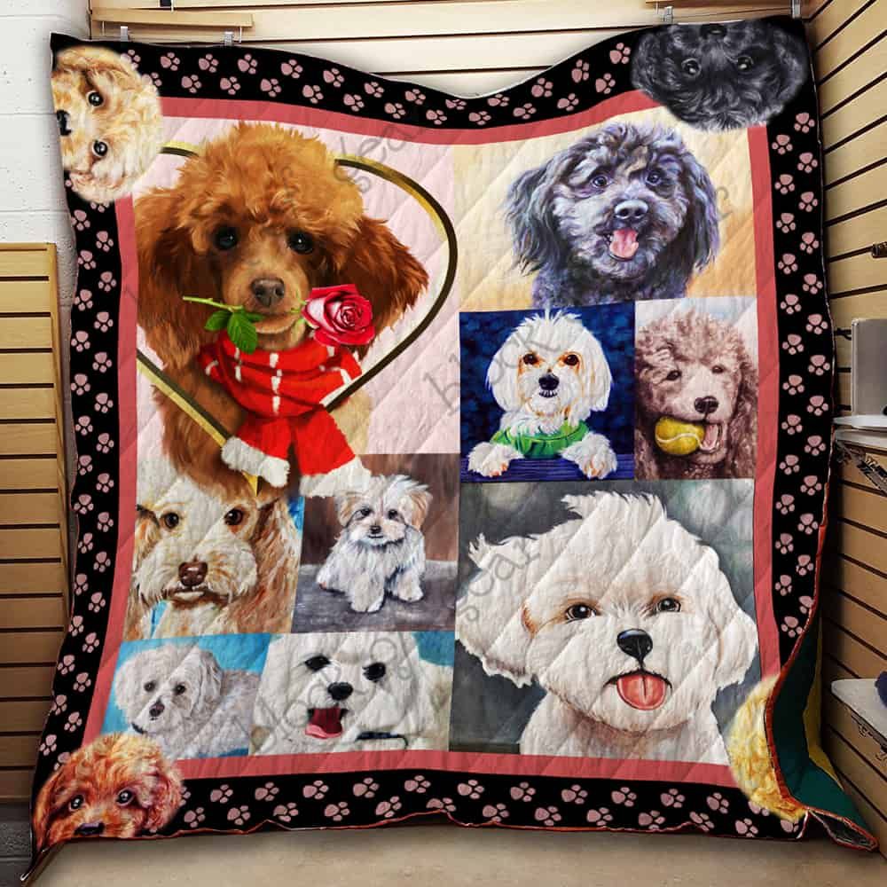 Mp0111 Poodle Poodle Baby Quilt Dhc16124145Dd