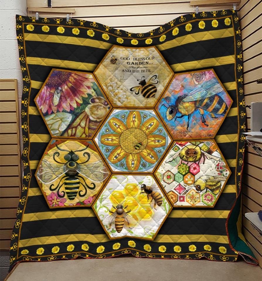 Mp0207 Bee God Bless Our Garden Quilt Dhc16122945Dd