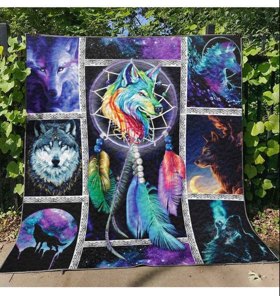 Mp0212 Wolf Dream About Wolves Quilt Dhc16122284Dd