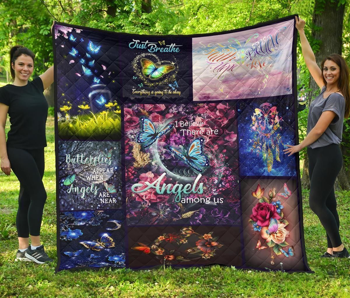 Mp0309 Butterfly Angels Are Near Quilt Dhc16124733Dd