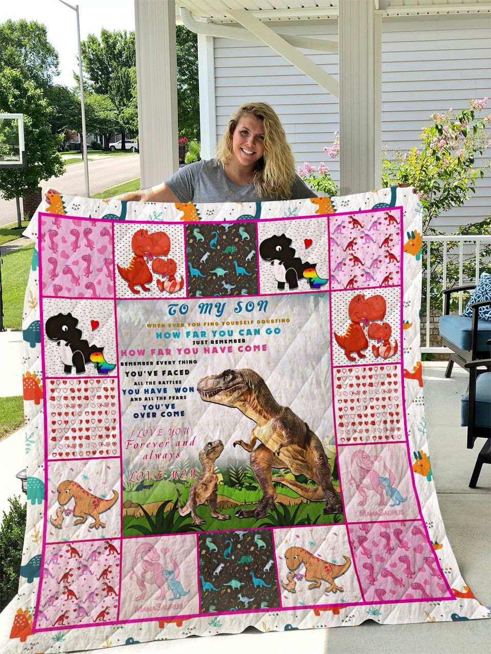 Mp0310 Dinosaur My Lovely Dinosaur Quilt Dhc16123014Dd