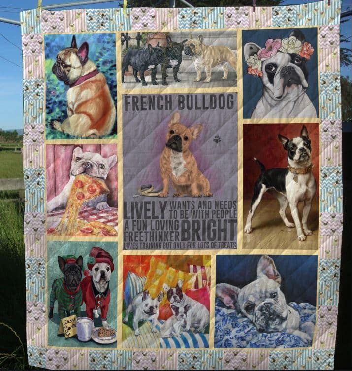 Mp0310 French Bulldog Freedom Land Quilt Dhc16123013Dd