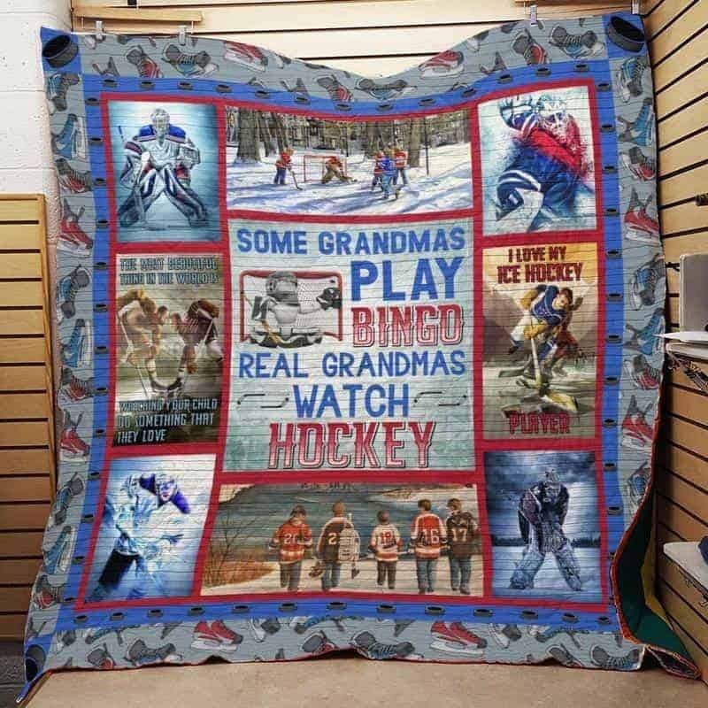 Mp0310 Hockey I Love Ice Hockey Quilt Dhc16123011Dd