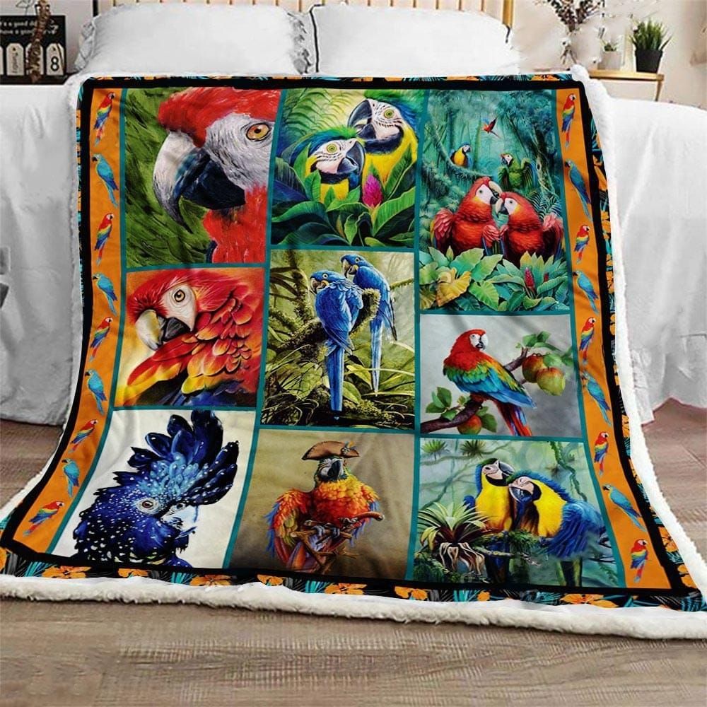 Mp0310 Parrot My Colorful Birds Quilt Dhc16123008Dd