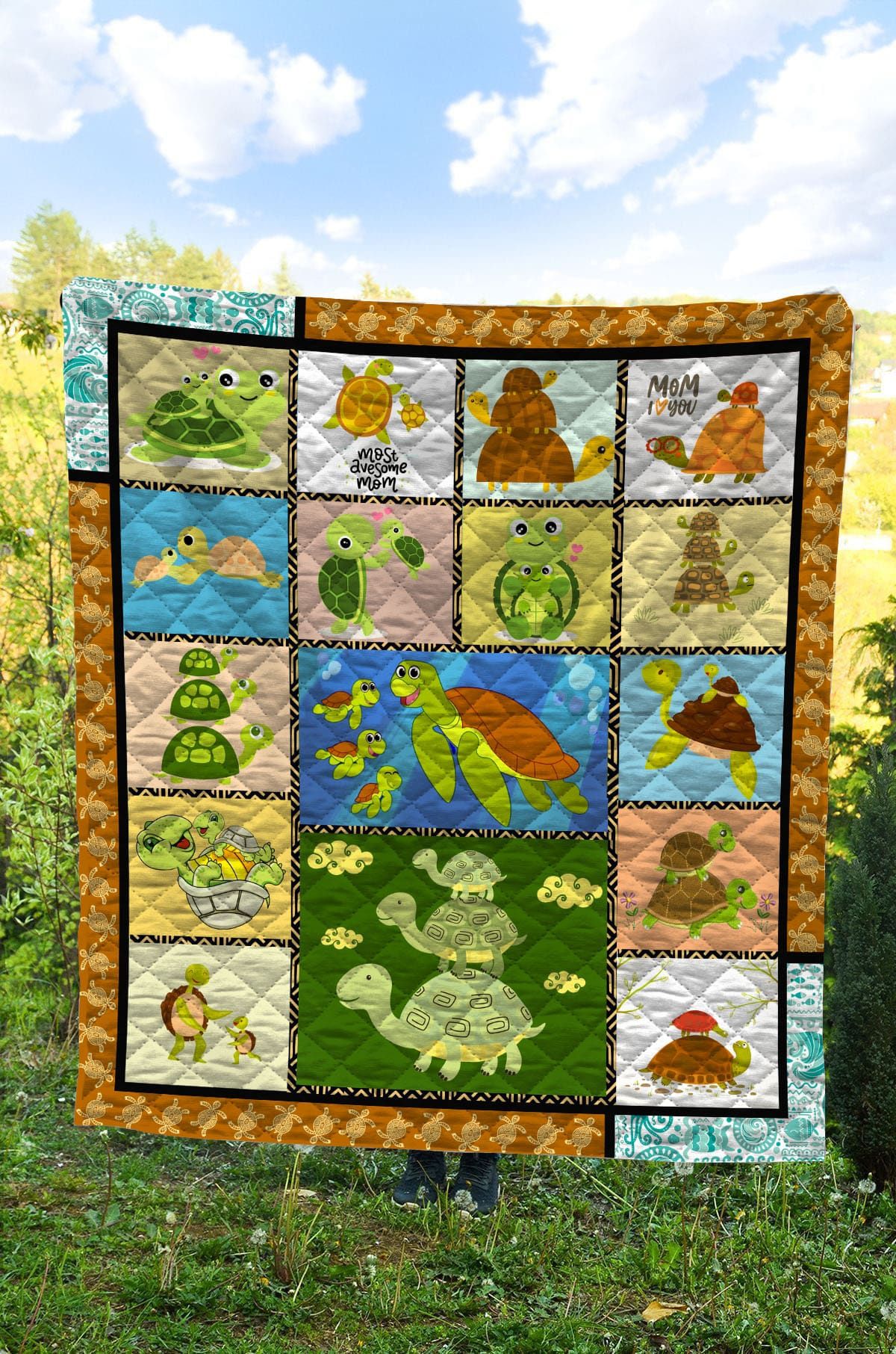 Mp0310 Turtle Turtle Mom Quilt Dhc16123019Dd