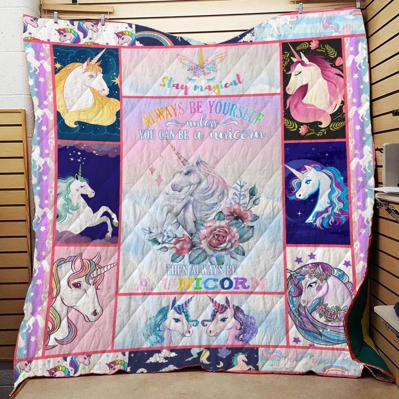 Mp0310 Unicorn My Sweet Heart Quilt Dhc16123004Dd