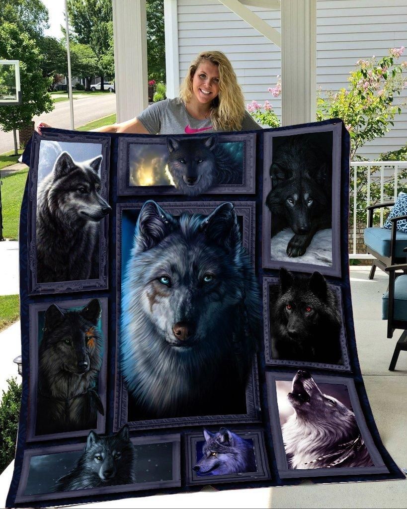 Mp0409 Wolf Dark Wolf Quilt Dhc16124678Dd
