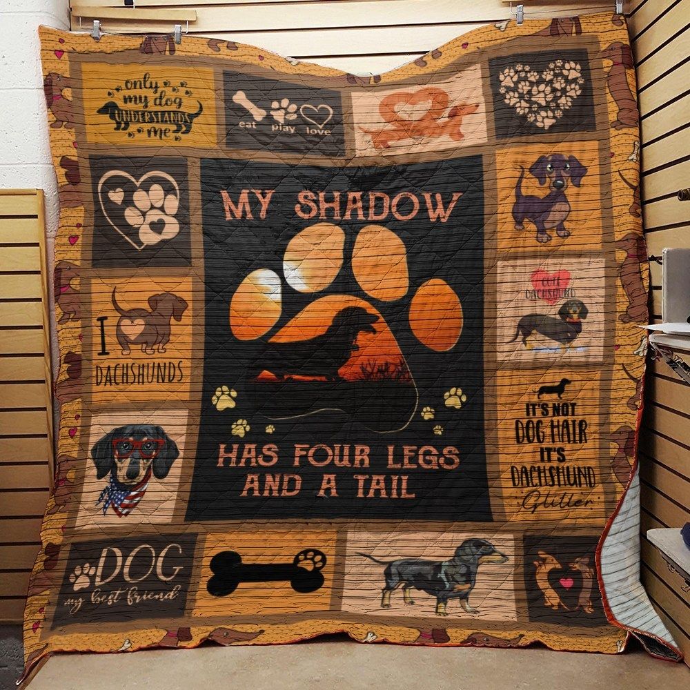 Mp0410 Dachshund My Shadow Quilt Dhc16122993Dd