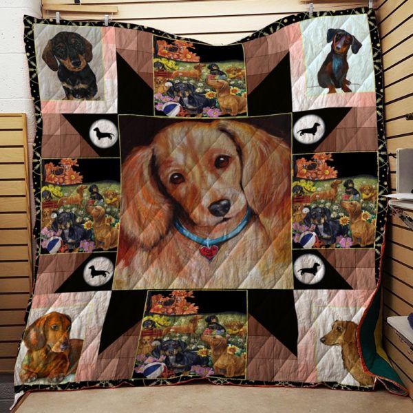 Mp0410 Dachshund Side By Side Quilt Dhc16122992Dd