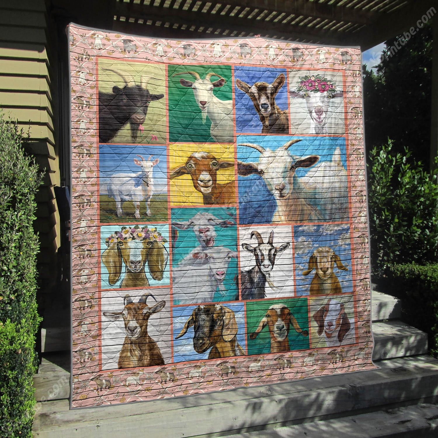 Mp0509 Goat Pretty Goats Quilt Dhc16124632Dd