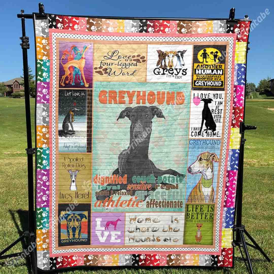 Mp0509 Greyhound Greyhound Love Quilt Dhc16124630Dd