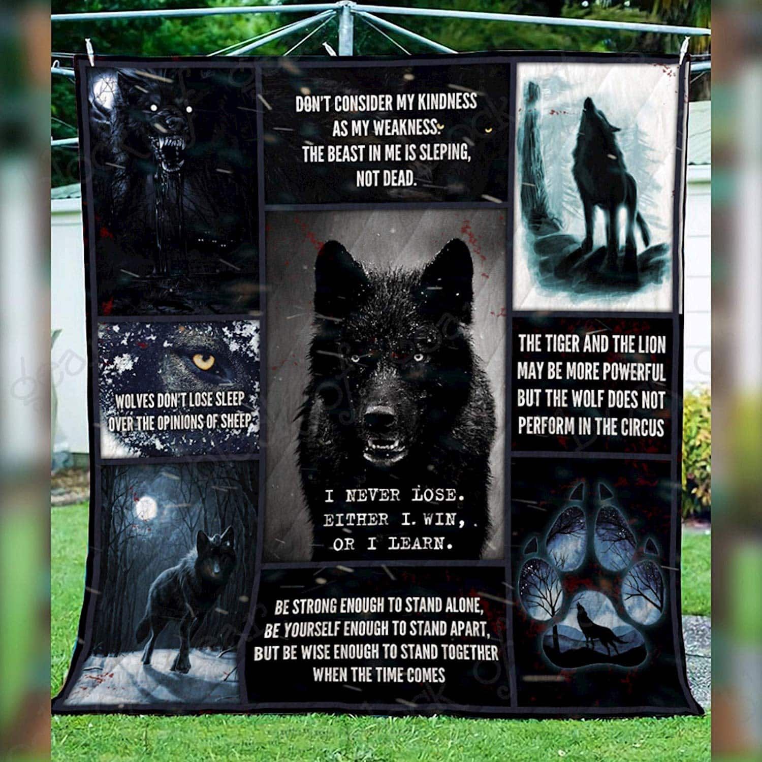 Mp0509 Wolf I Never Lose Quilt Dhc16124619Dd