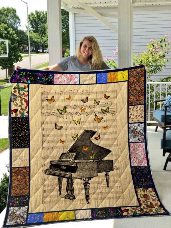 Mp0512 Piano Piano And Butterfly Quilt Dhc16122188Dd