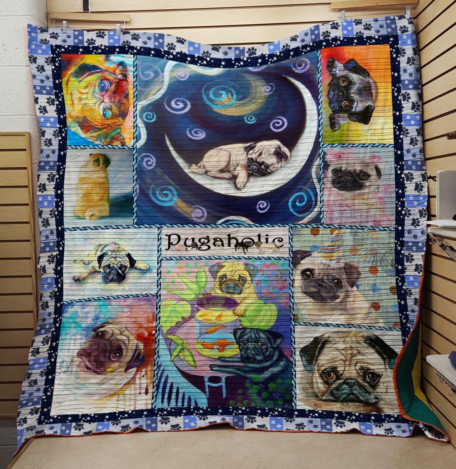 Mp0706 Pug Pugaholic Quilt Dhc16122936Dd