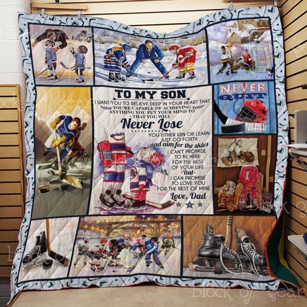 Mp0811 Hockey Never Lose Quilt Dhc16122691Dd