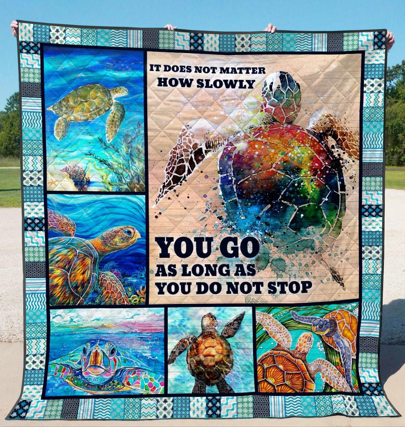 Mp0811 Turtle You Don Not Stop Quilt Dhc16122623Dd